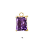 Gold Portia Birthstone Charm