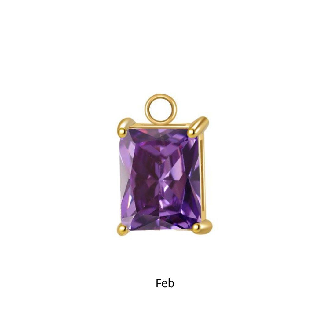 Gold Portia Birthstone Charm