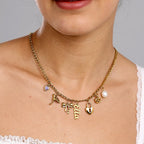 Gold Custom Charm Necklace
