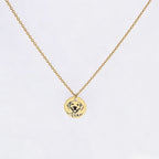 Gold Custom Pet Portrait Necklace