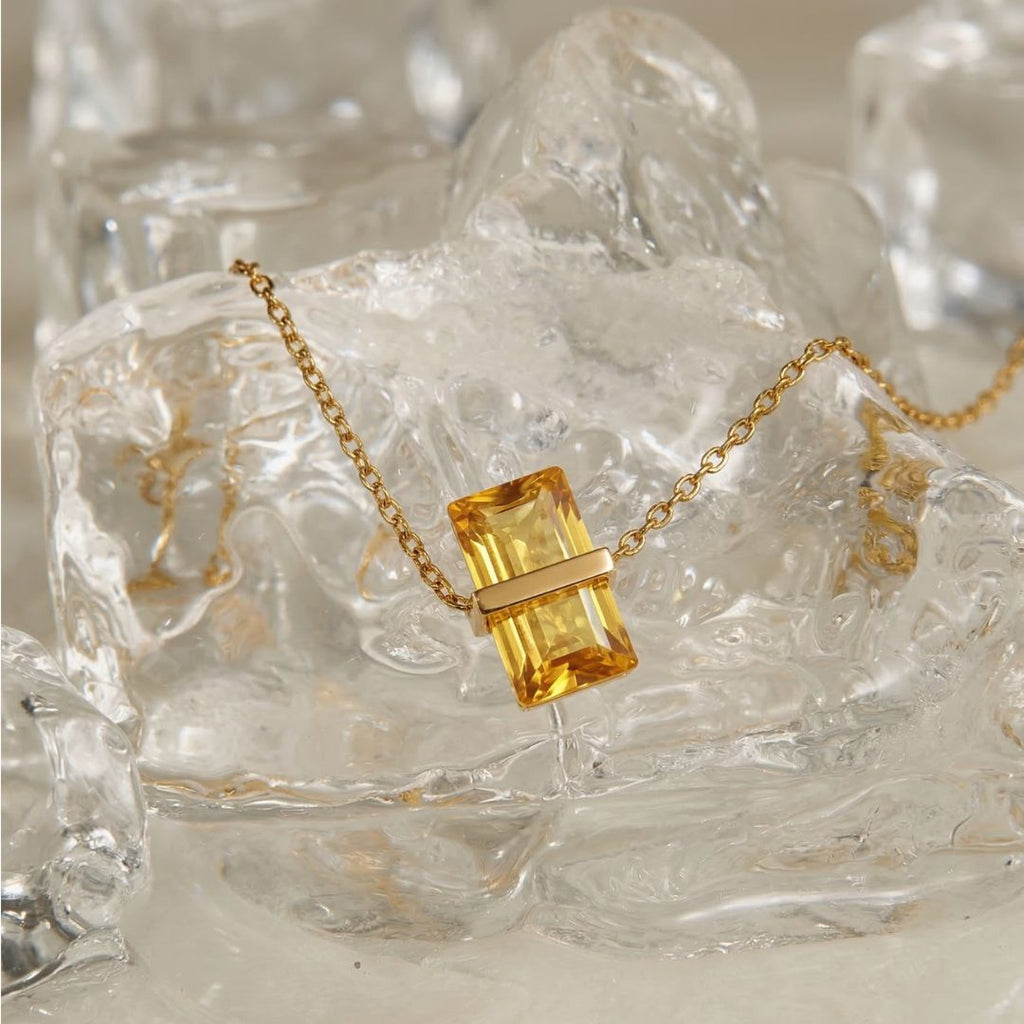 Gold Gaia Birthstone Necklace