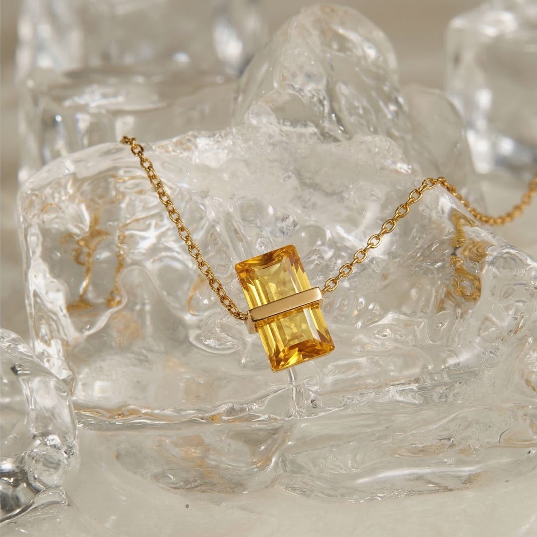 Gold Gaia Birthstone Necklace