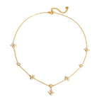 Gold Lucky Clover Necklace