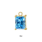 Gold Portia Birthstone Charm