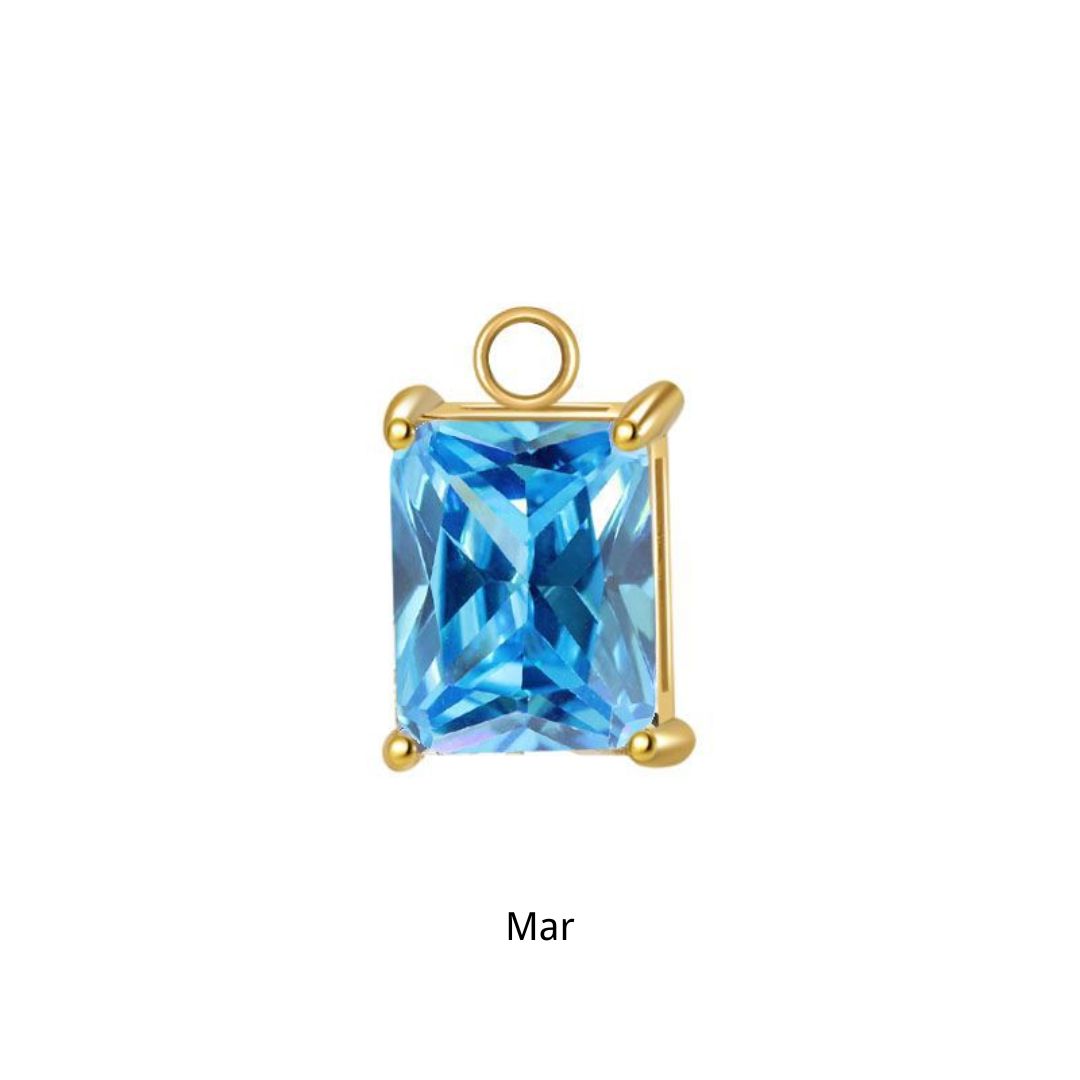 Gold Portia Birthstone Charm