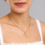 Gold Custom Dual Initial Necklace