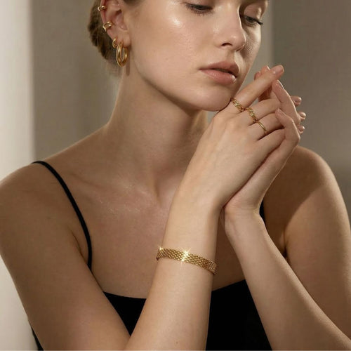 Gold Athena Chain Bracelet