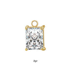 Gold Portia Birthstone Charm