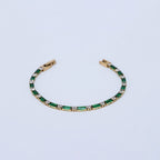 Gold Baguette Tennis Bracelet
