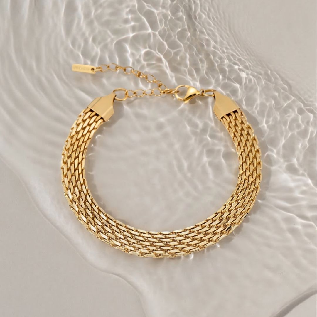 Gold Athena Chain Bracelet