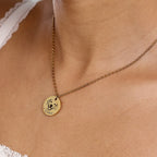 Gold Custom Pet Portrait Necklace