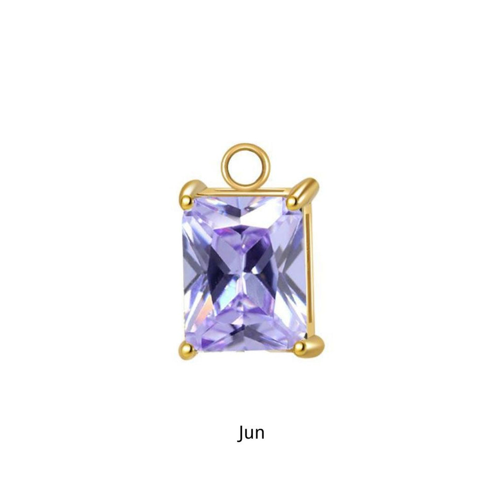 Gold Portia Birthstone Charm