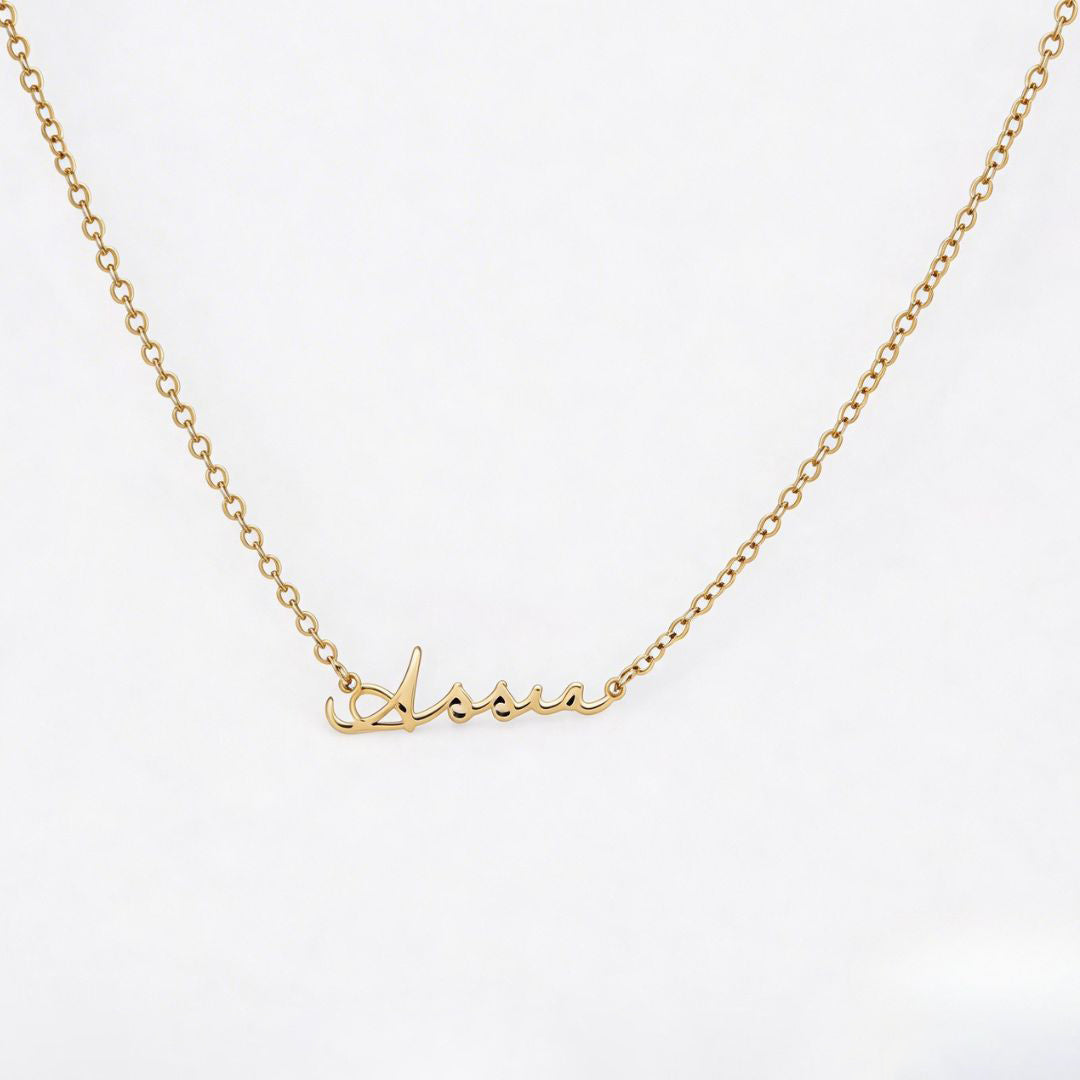 Gold Dainty Custom Name Necklace