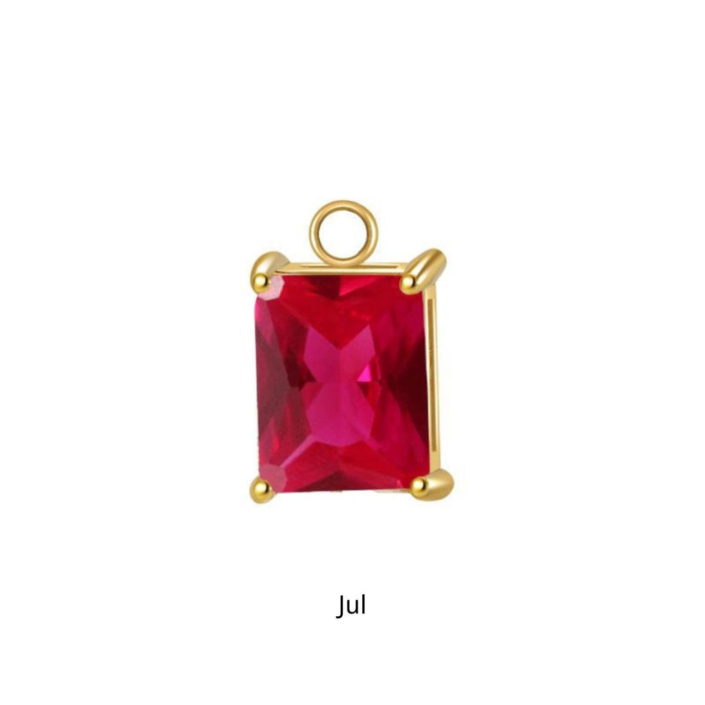 Gold Portia Birthstone Charm