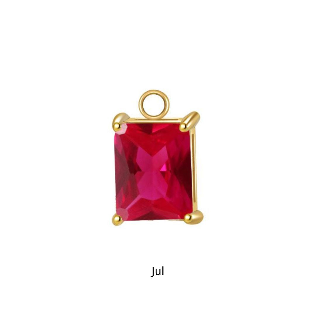 Gold Portia Birthstone Charm