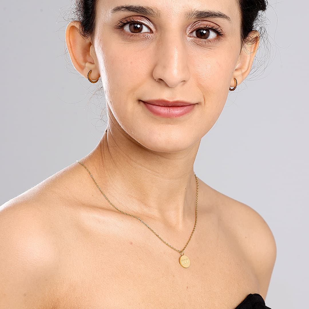 Gold Angel Number Necklace