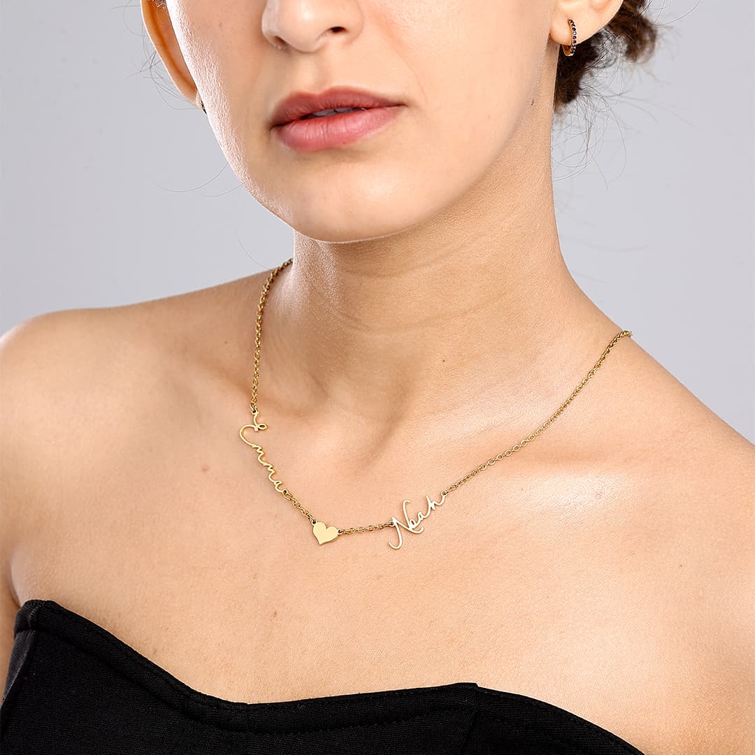 Gold Custom Lovelink Name Necklace