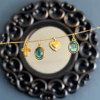 Gold Oval Birthstone Necklace