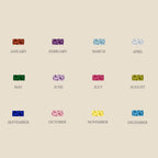 Gold Baguette Birthstone Necklace