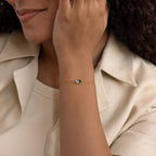 Gold Toi et Moi Birthstone Bracelet