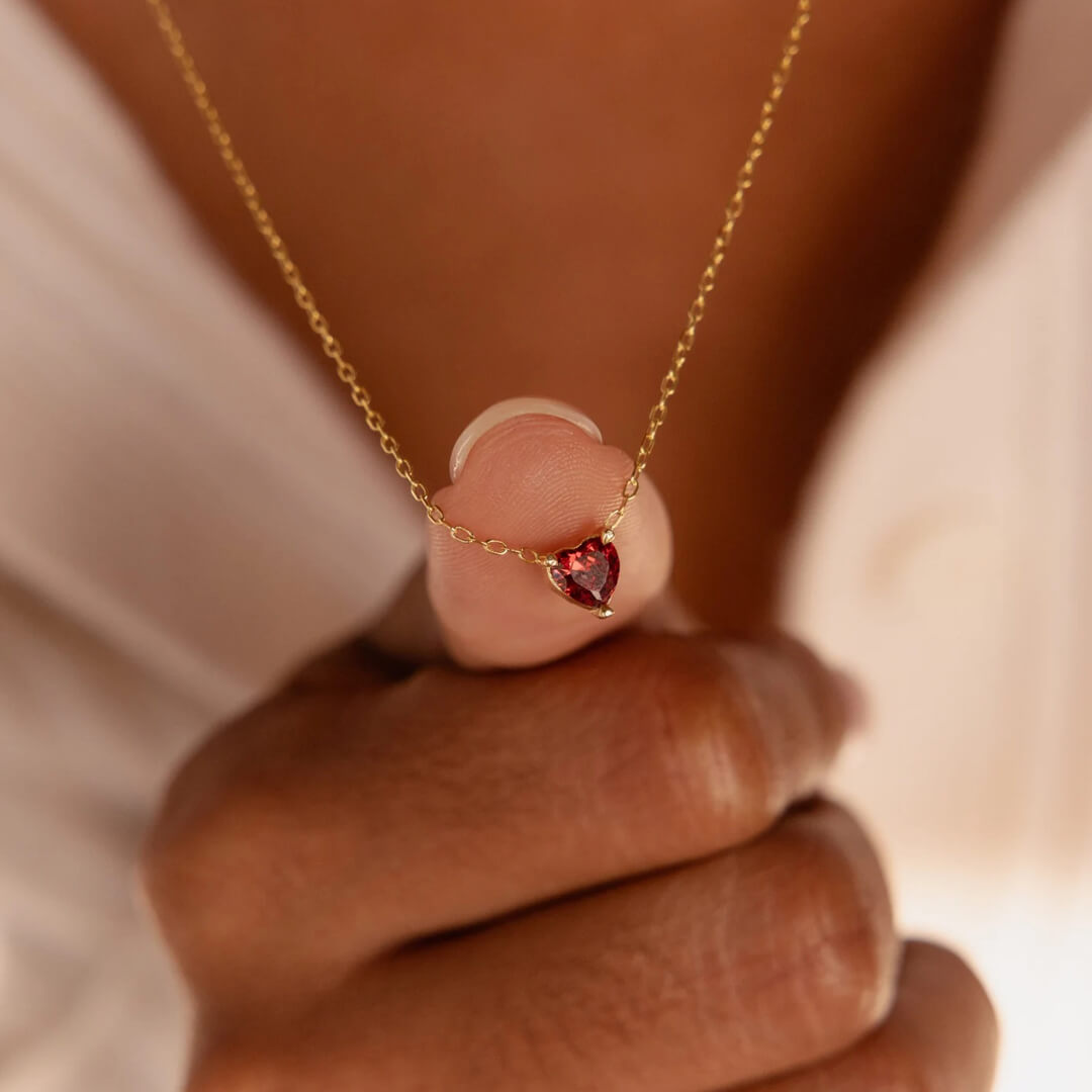 Gold Trueheart Birthstone Necklace