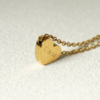 Gold Custom Heart Necklace