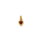 Gold Heart Birthstone Charms