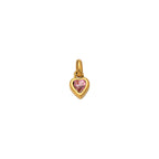 Gold Heart Birthstone Charms