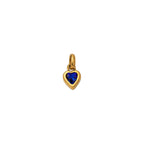 Gold Heart Birthstone Charms