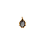 Gold Oval Birthstone Charms