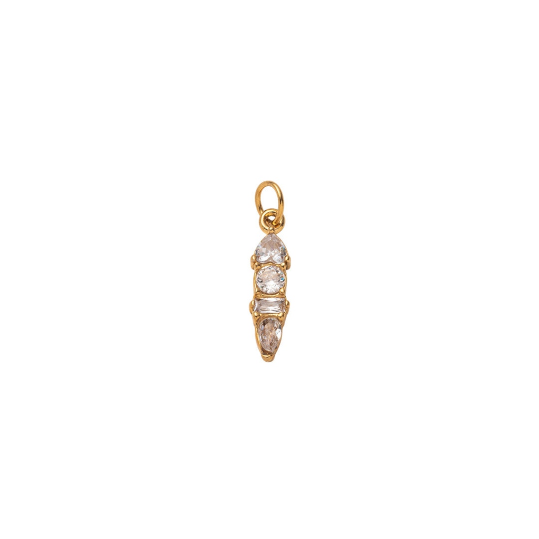 Gold Radiant Moments Birthstone Charms