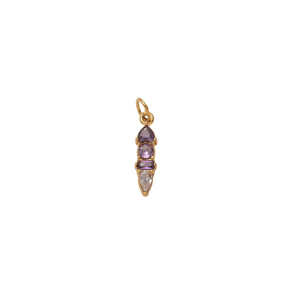 Gold Radiant Moments Birthstone Charms