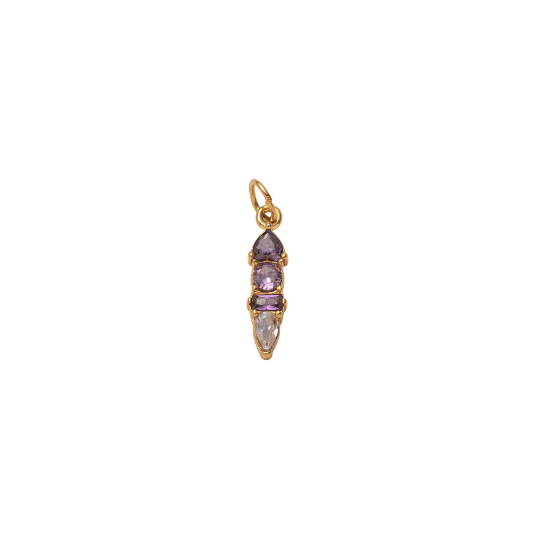 Gold Radiant Moments Birthstone Charms