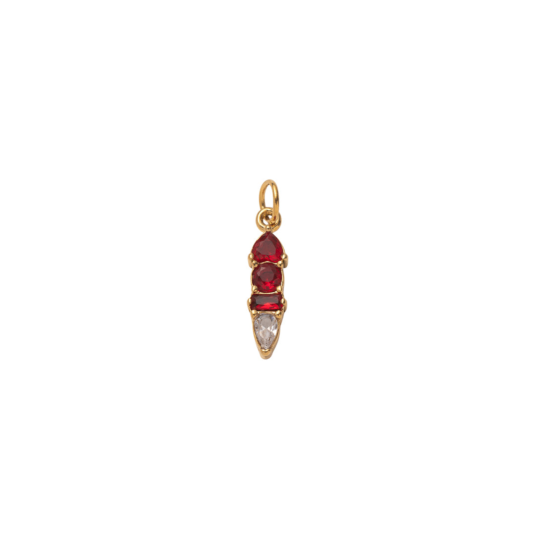 Gold Radiant Moments Birthstone Charms