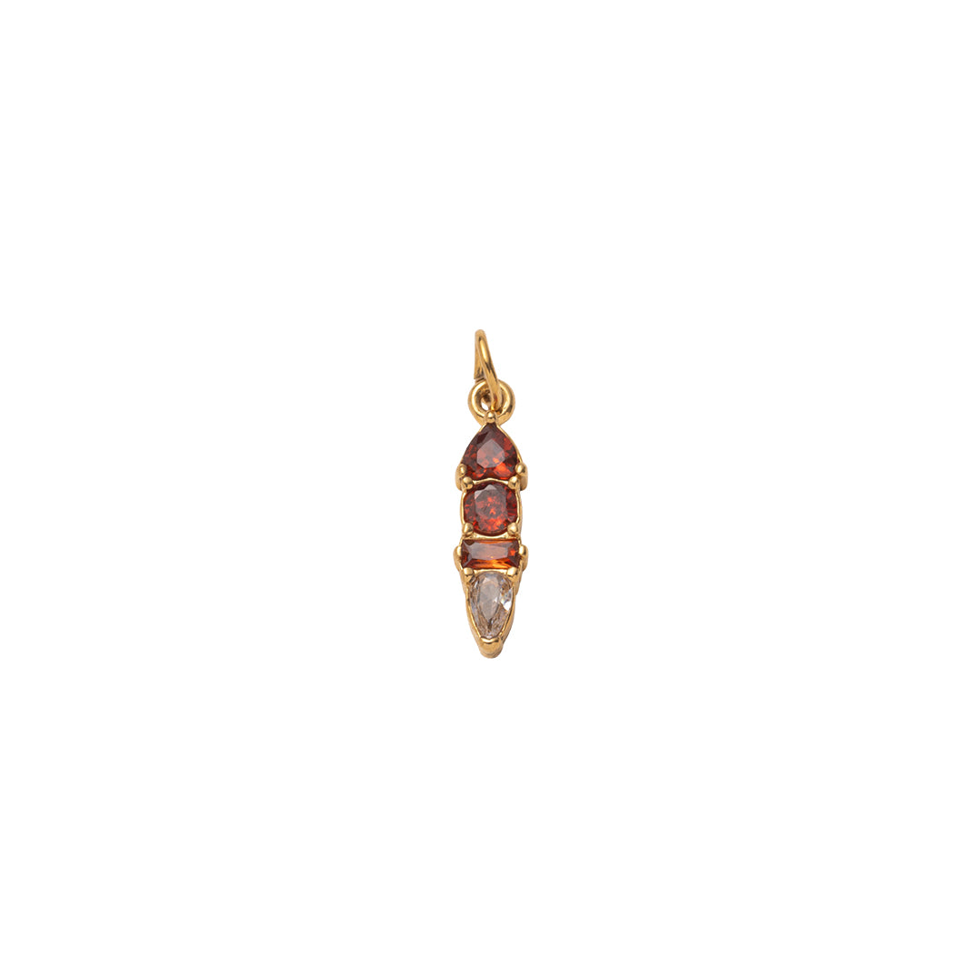 Gold Radiant Moments Birthstone Charms