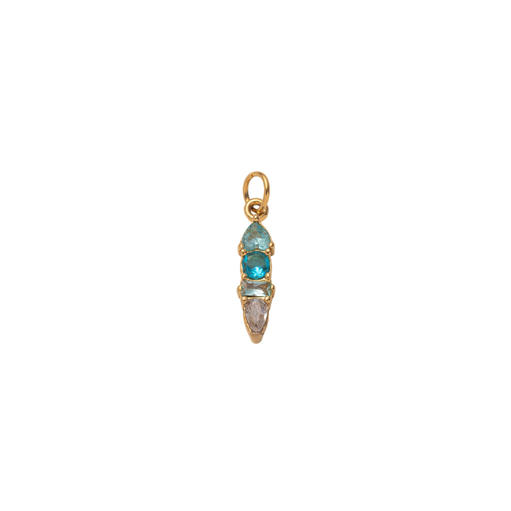 Gold Radiant Moments Birthstone Charms
