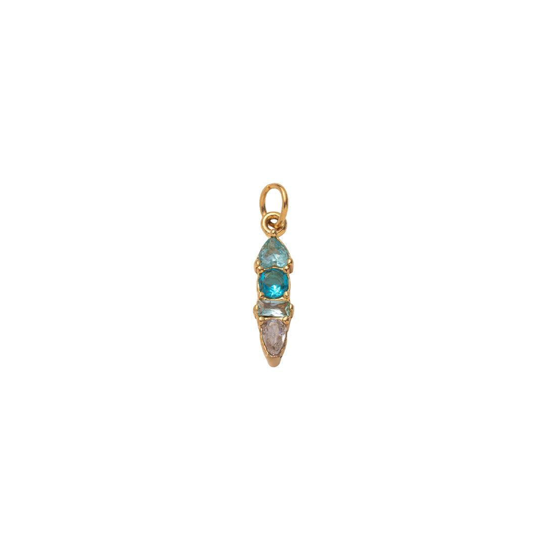 Gold Radiant Moments Birthstone Charms