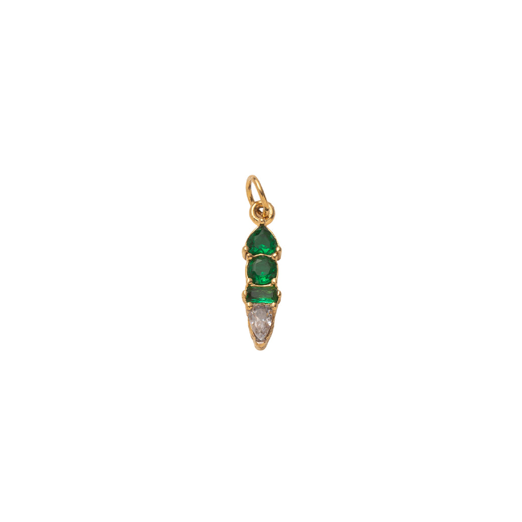 Gold Radiant Moments Birthstone Charms