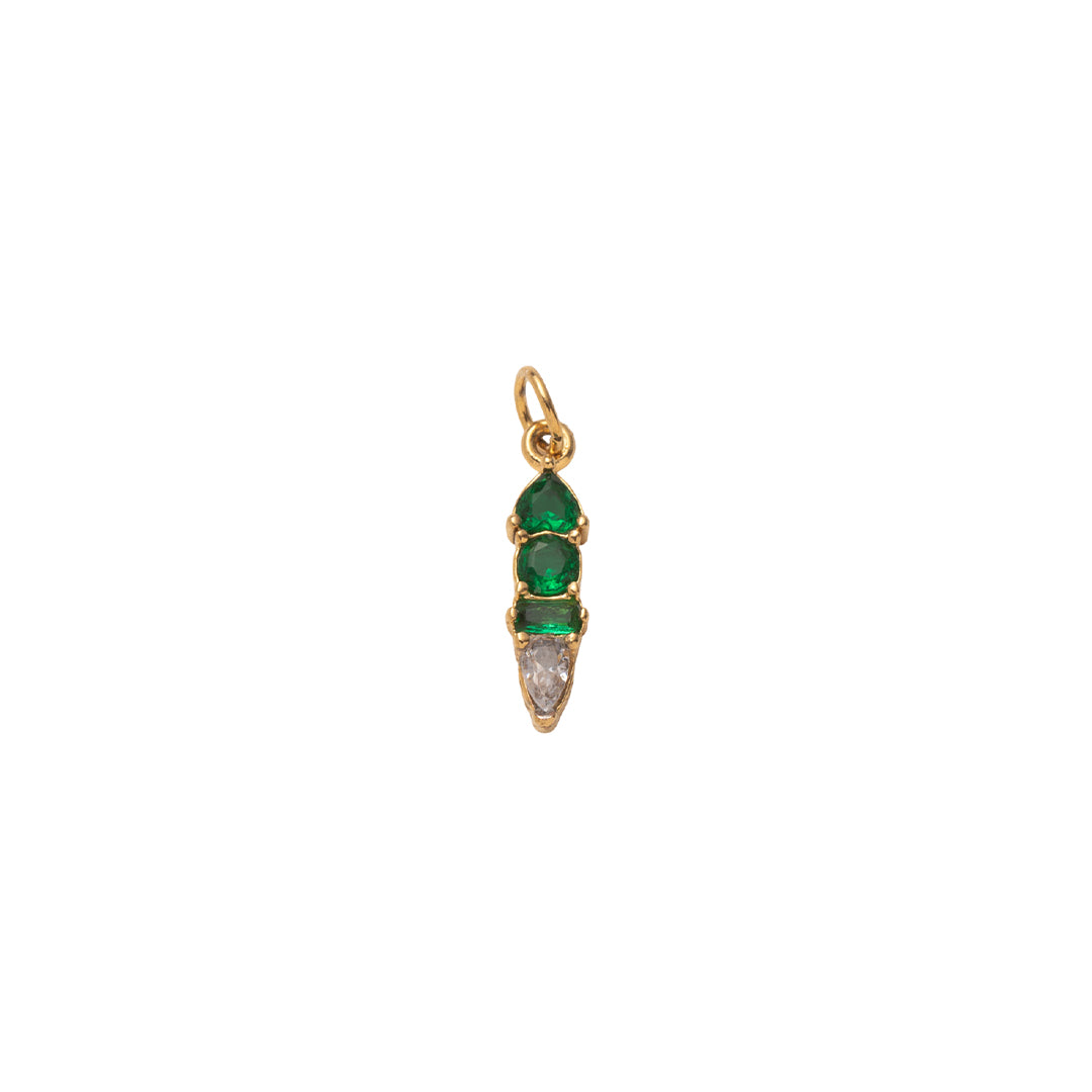 Gold Radiant Moments Birthstone Charms