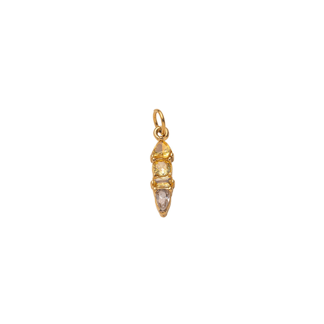 Gold Radiant Moments Birthstone Charms
