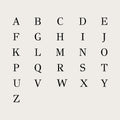 JUNE ELLE 18K gold plated stainless steel personalized initial pendant alphabet display, A-Z letters showcase