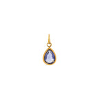 Gold Waterdrop Birthstone Charms