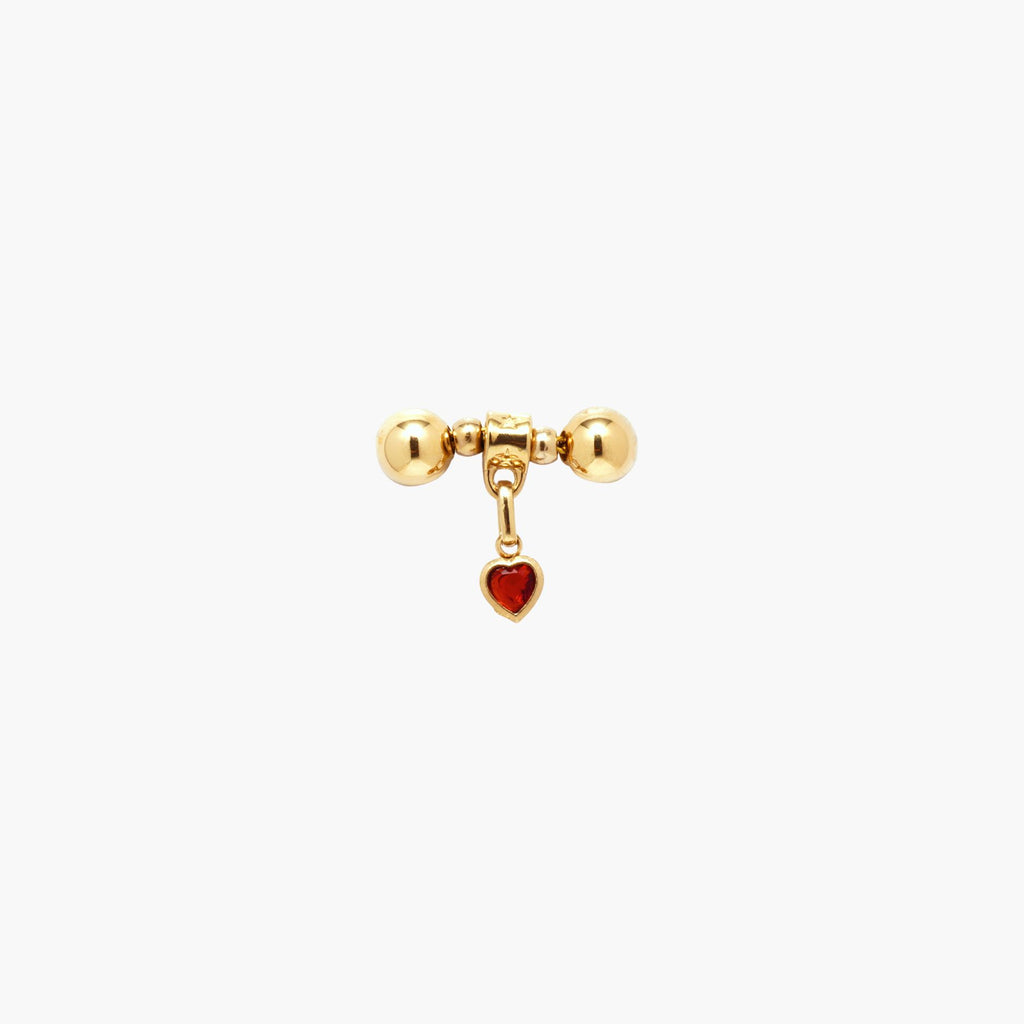 Gold MagMix Heart Birthstone Charm Centerpiece
