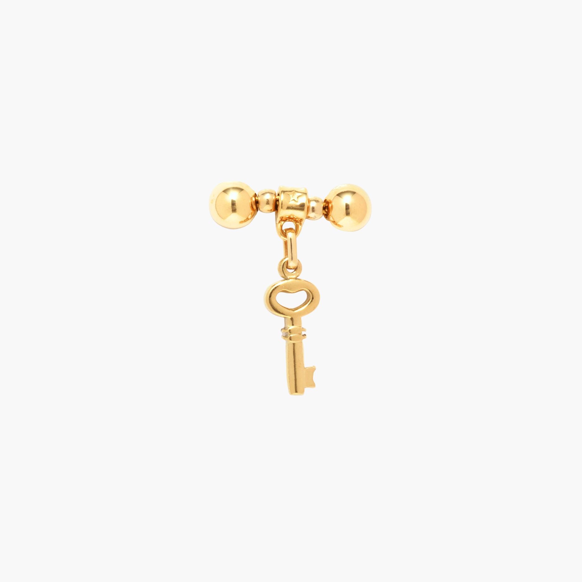 Gold MagMix Heart Key Charm Centerpiece