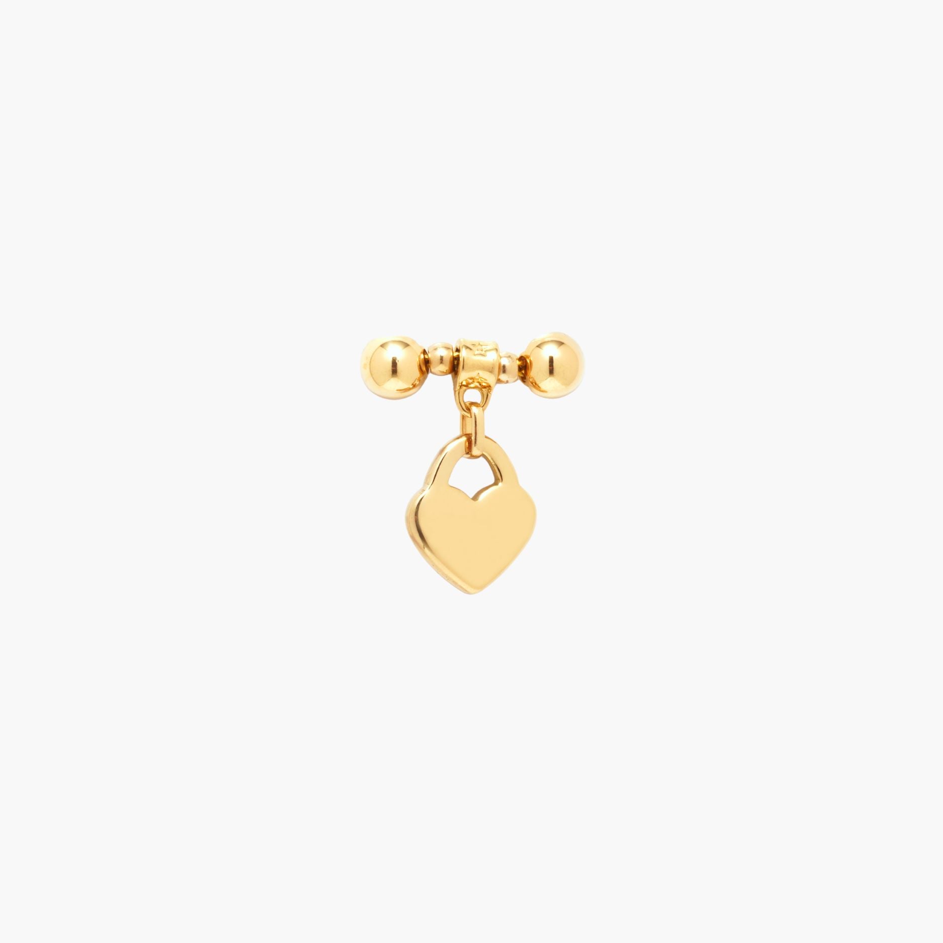 Gold MagMix Heart Lock Charm Centerpiece