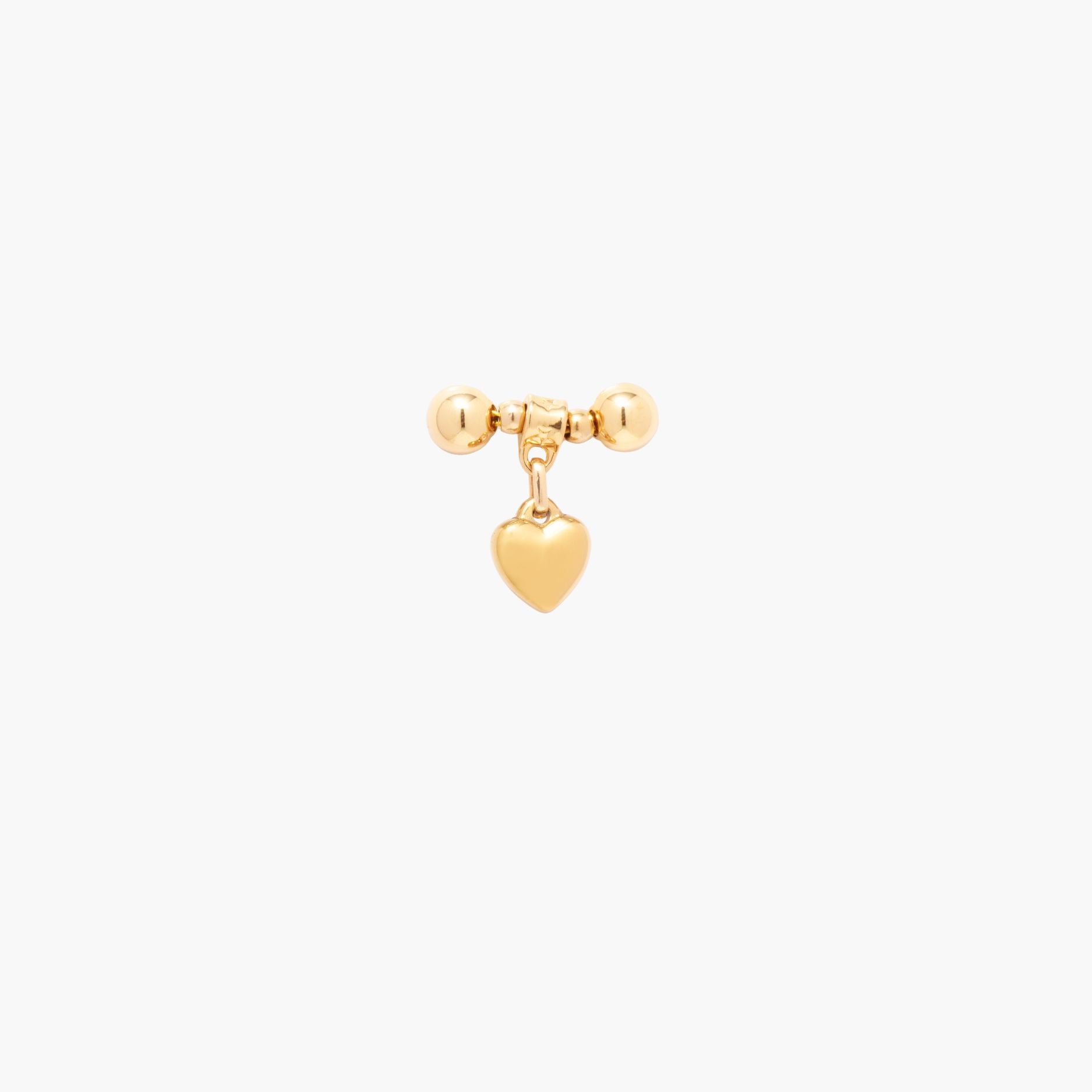Gold MagMix Petite Puffy Heart Charm Centerpiece