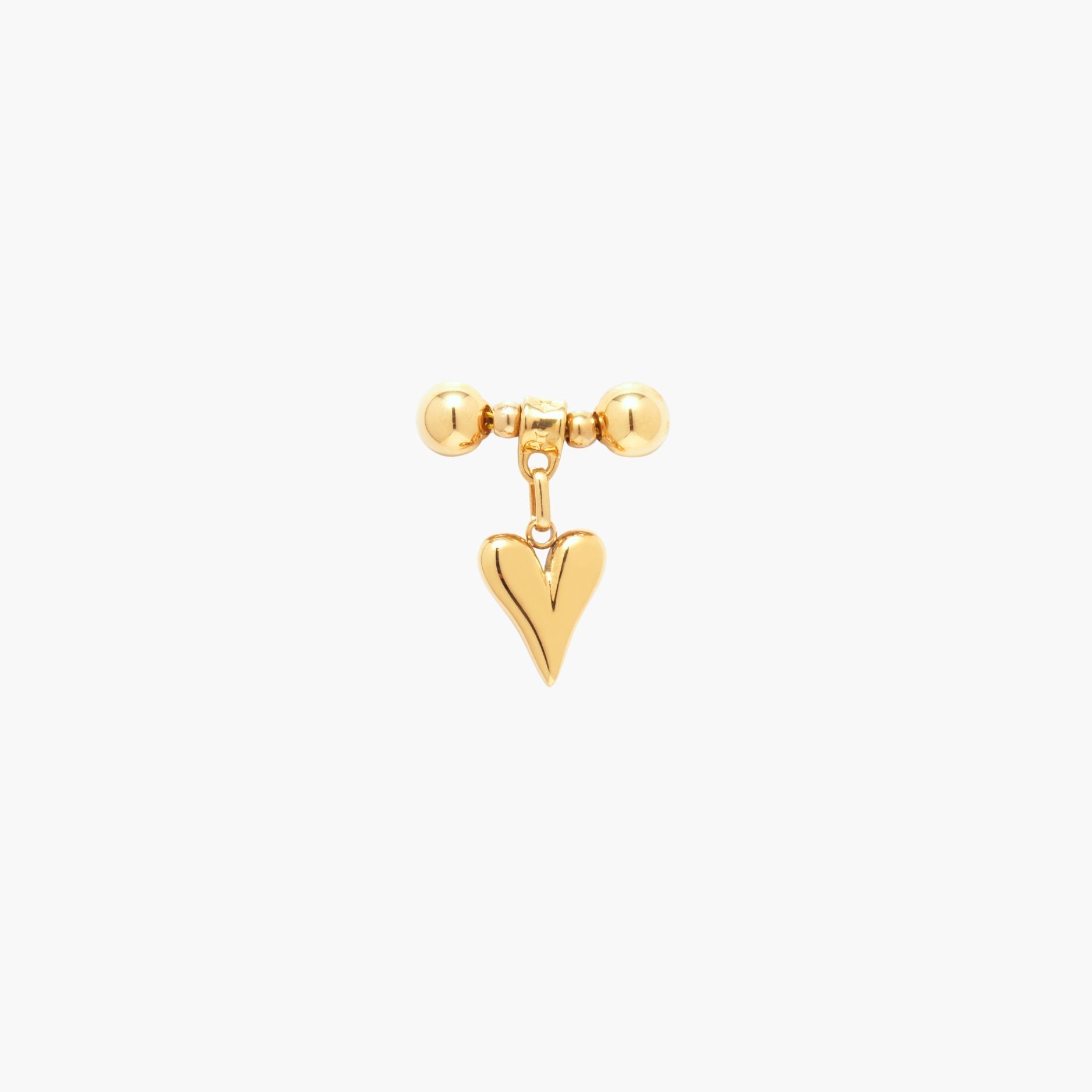 Gold MagMix Pointed Heart Charm Centerpiece