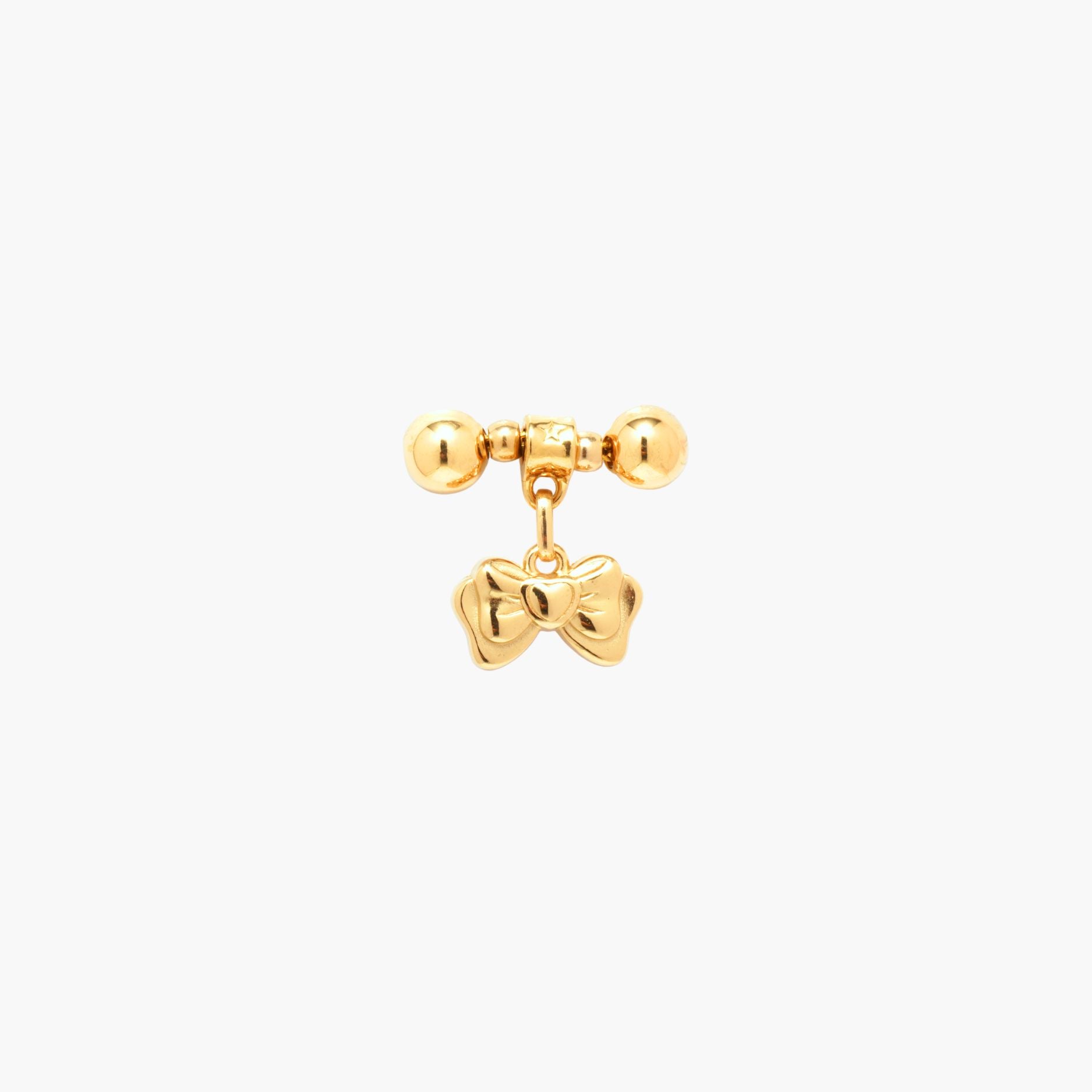 Gold MagMix Puffy Bow Charm Centerpiece