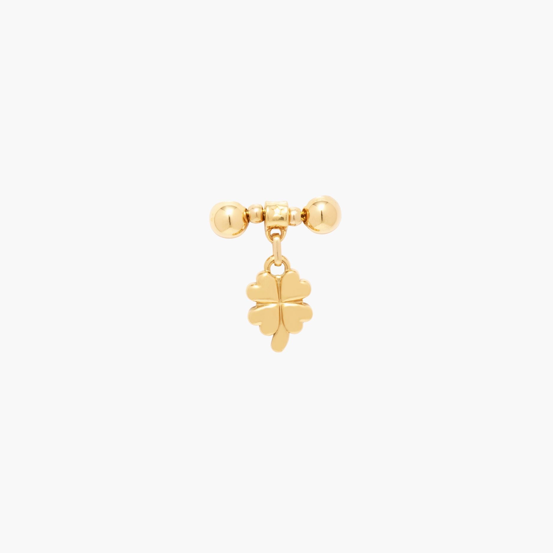 Gold MagMix Puffy Clover Charm Centerpiece
