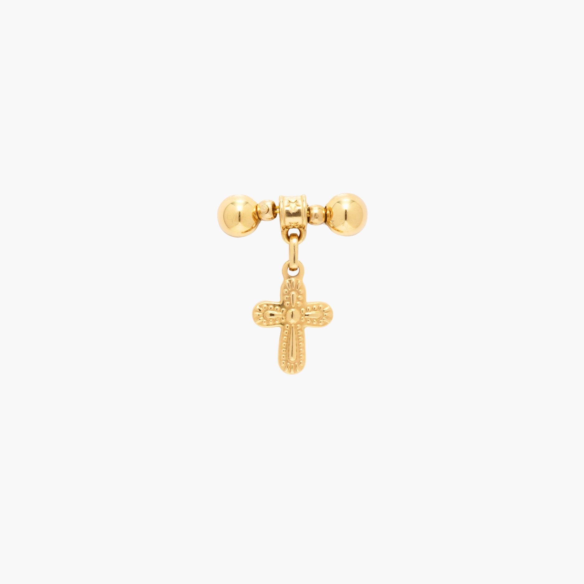Gold MagMix Retro Cross Charm Centerpiece